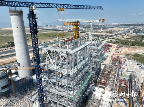 国能福州公司二期扩建工程 首根大板梁吊装成功